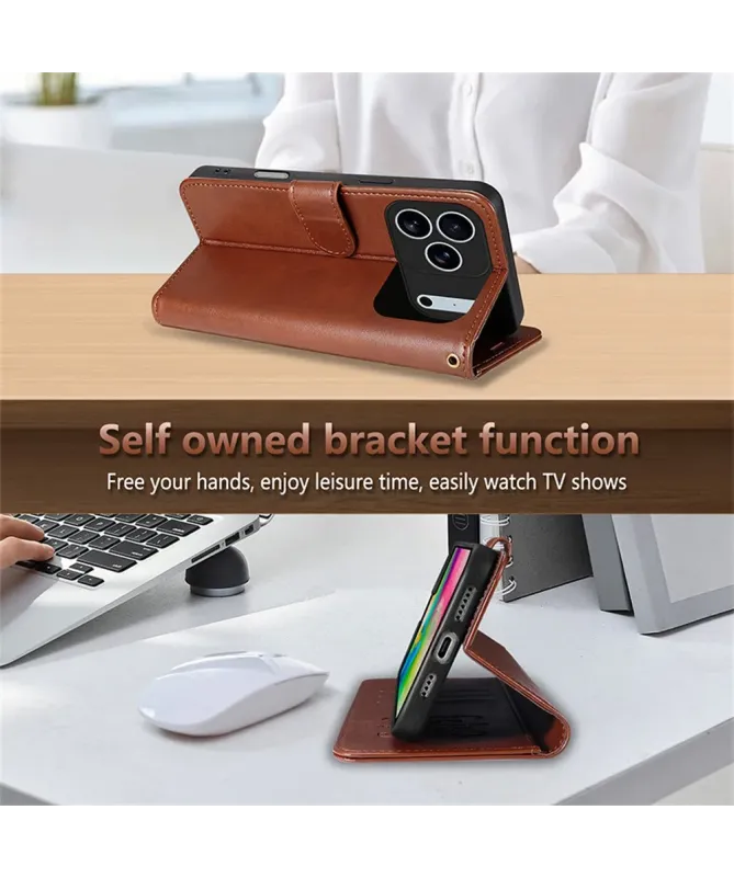 Housse iPhone 17 Pro Max AZNS Simili Cuir