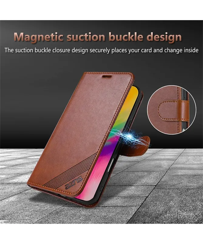 Housse iPhone 17 Pro Max AZNS Simili Cuir