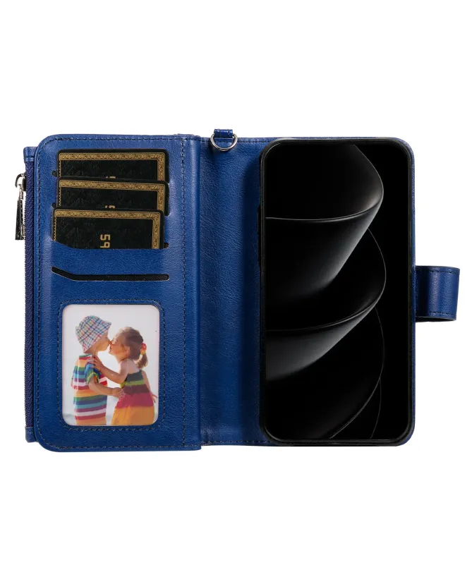 Housse iPhone 17 Pro Max 2-en-1 Détachable avec Zip