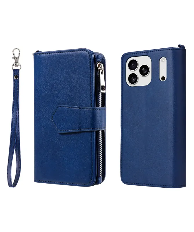 Housse iPhone 17 Pro Max 2-en-1 Détachable avec Zip