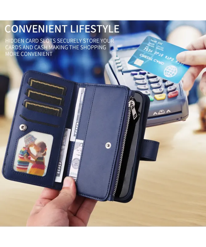 Housse iPhone 17 Pro Max 2-en-1 Détachable avec Zip