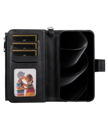 Housse iPhone 17 Pro Max 2-en-1 Détachable avec Zip Noir - photo 11
