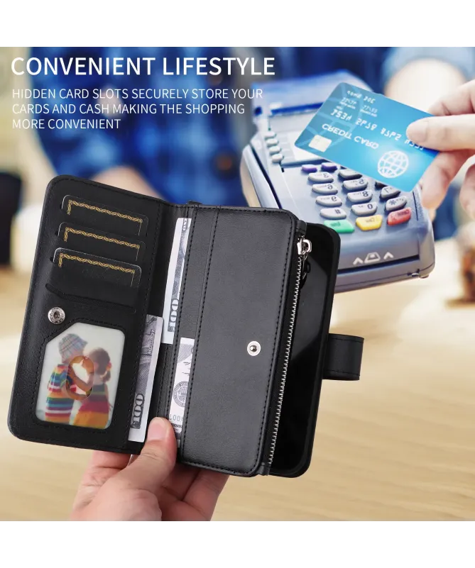 Housse iPhone 17 Pro Max 2-en-1 Détachable avec Zip