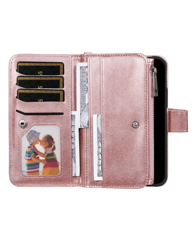 Housse iPhone 17 Pro Max 2-en-1 Détachable avec Zip