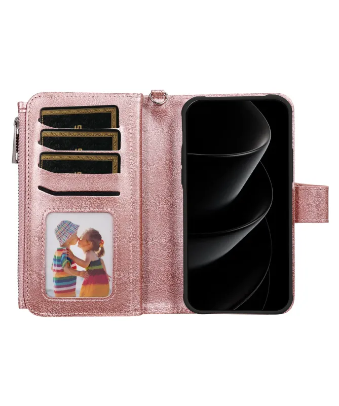 Housse iPhone 17 Pro Max 2-en-1 Détachable avec Zip