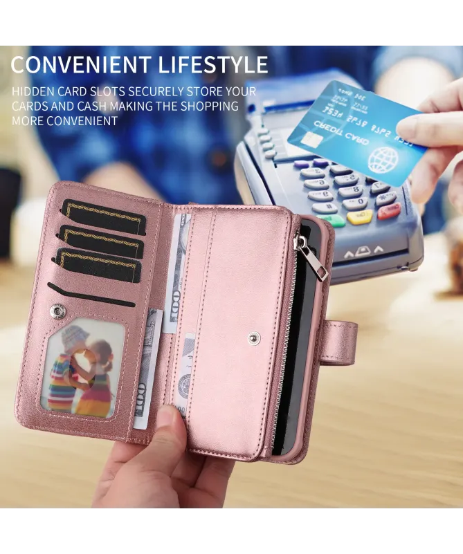 Housse iPhone 17 Pro Max 2-en-1 Détachable avec Zip