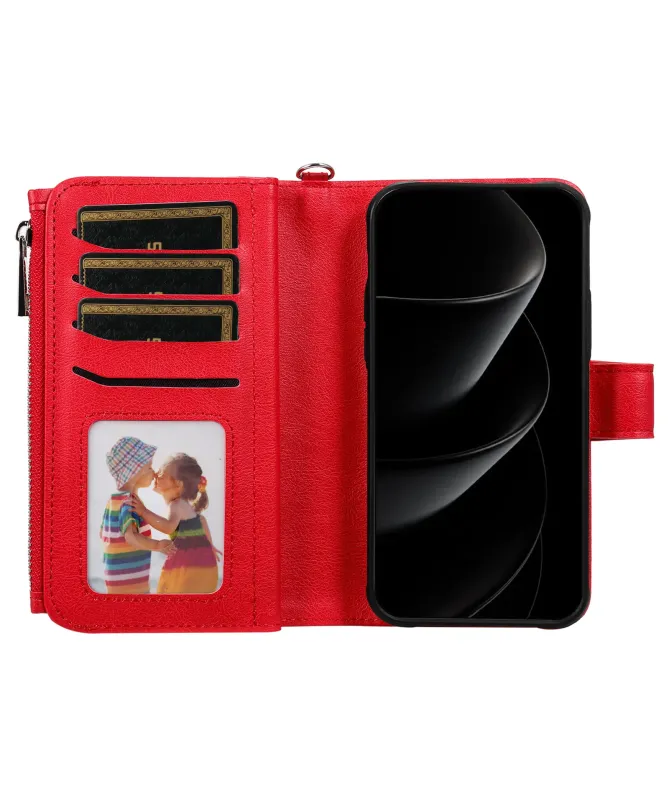 Housse iPhone 17 Pro Max 2-en-1 Détachable avec Zip