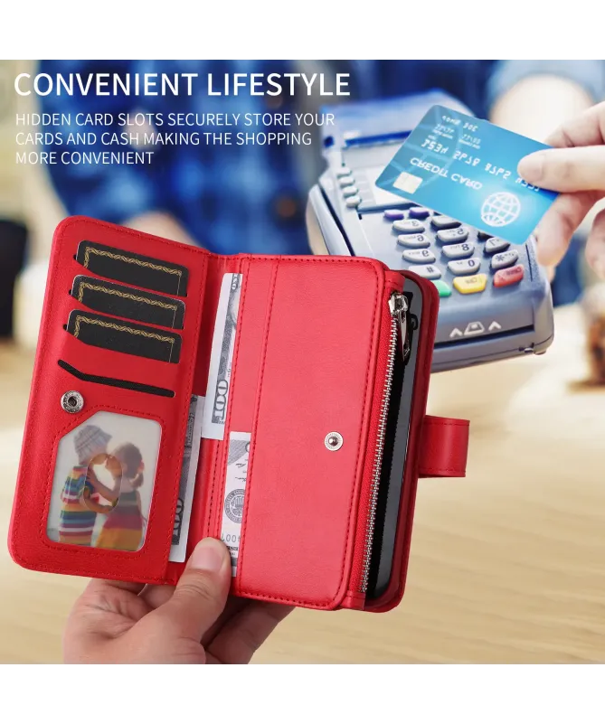 Housse iPhone 17 Pro Max 2-en-1 Détachable avec Zip