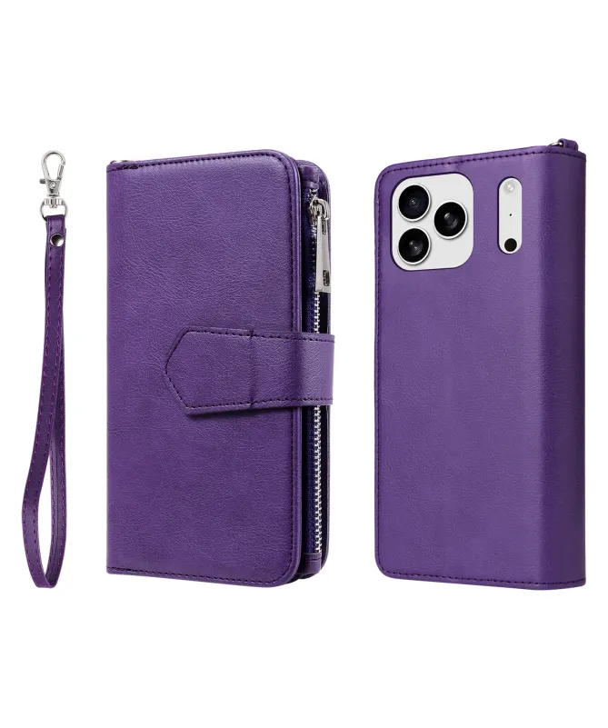 Housse iPhone 17 Pro Max 2-en-1 Détachable avec Zip