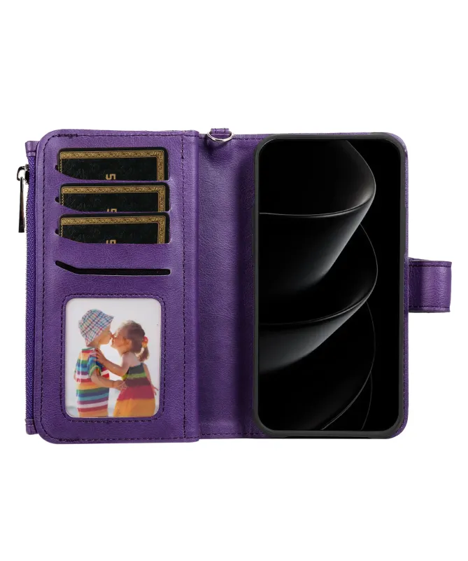 Housse iPhone 17 Pro Max 2-en-1 Détachable avec Zip