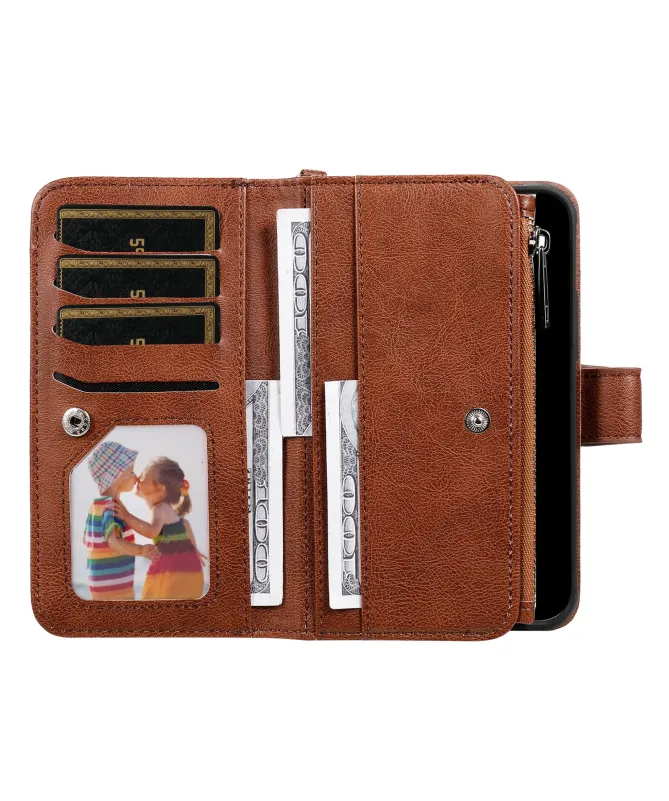 Housse iPhone 17 Pro Max 2-en-1 Détachable avec Zip