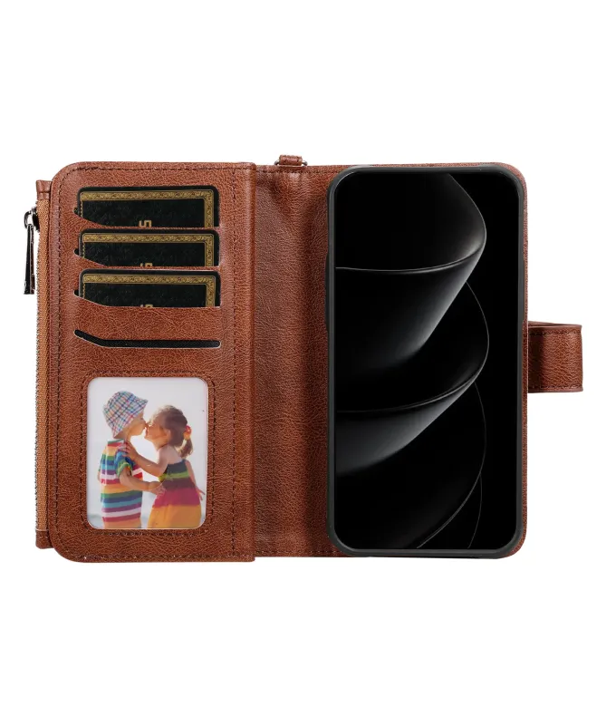 Housse iPhone 17 Pro Max 2-en-1 Détachable avec Zip