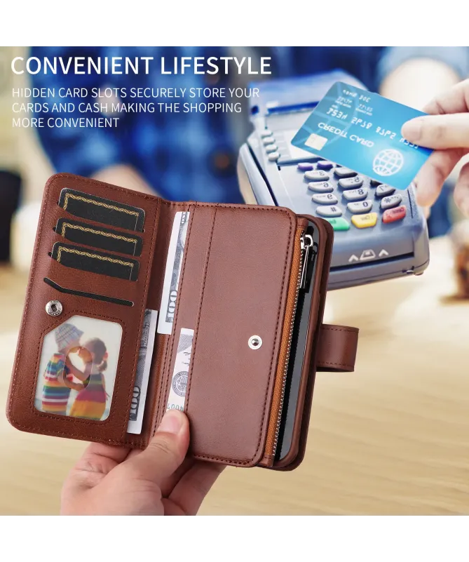 Housse iPhone 17 Pro Max 2-en-1 Détachable avec Zip