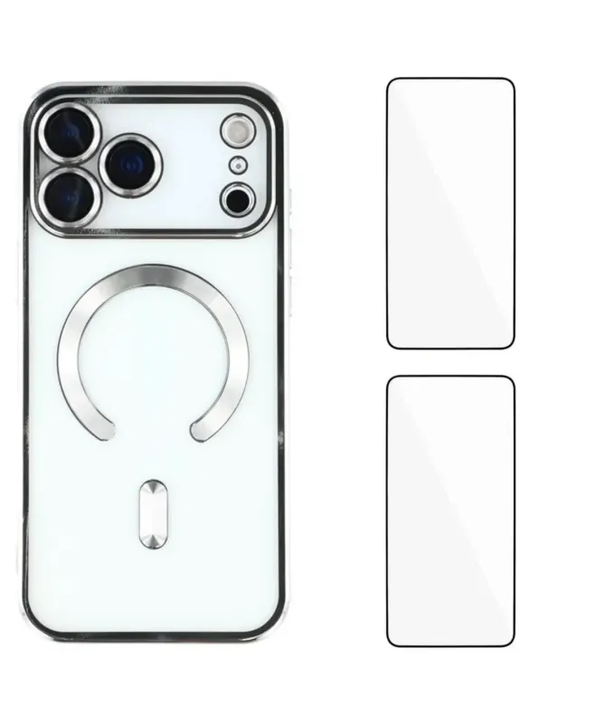 Coque iPhone 17 Pro Max avec 2 Verres Trempés et Protection Objectifs