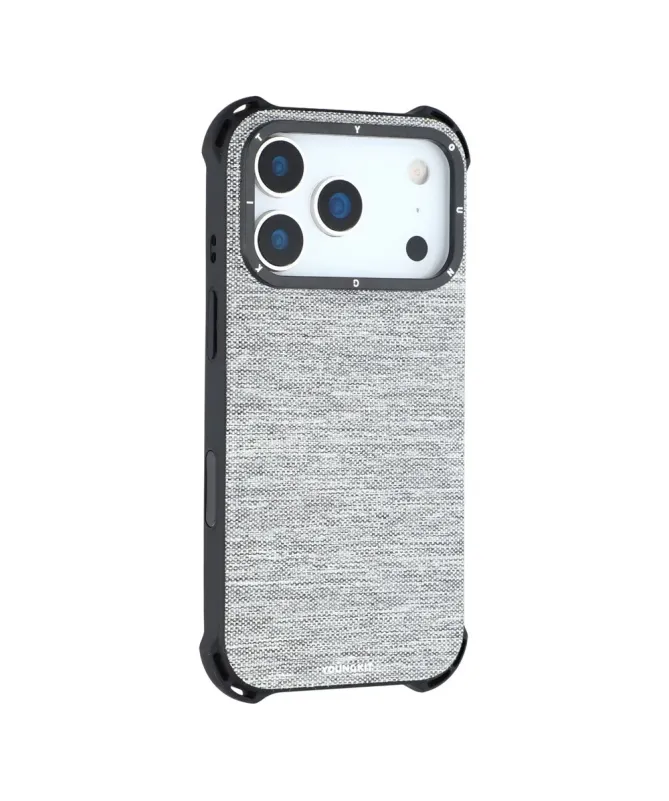 Coque iPhone 17 Pro Max en Toile avec Bumper Antichoc