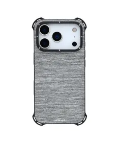 Coque iPhone 17 Pro Max en Toile avec Bumper Antichoc