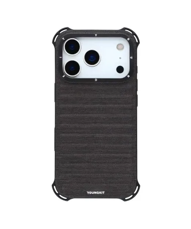 Coque iPhone 17 Pro Max en Toile avec Bumper Antichoc Noir - photo 6