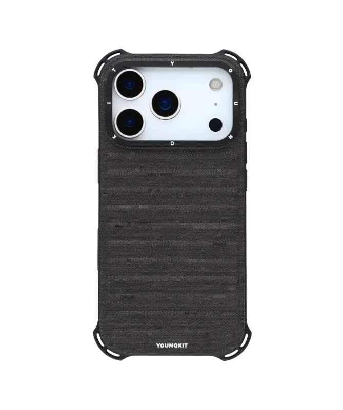 Coque iPhone 17 Pro Max en Toile avec Bumper Antichoc