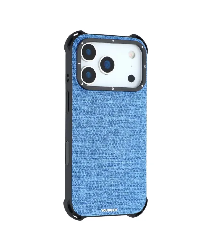 Coque iPhone 17 Pro Max en Toile avec Bumper Antichoc