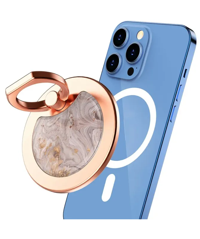 Anneau de Support MagSafe pour Téléphone Effet Marbre