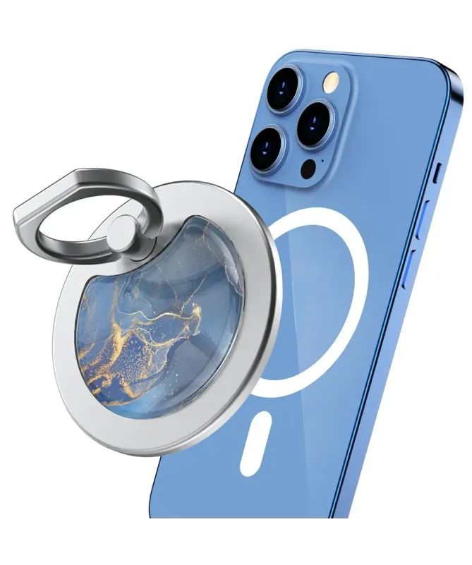 Anneau de Support MagSafe pour Téléphone Effet Marbre