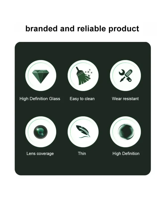 Verre Trempé Samsung Galaxy A17 5G pour lentille (2 pièces)