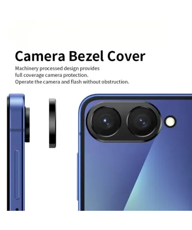 Protecteur d’Objectif Métal Samsung Galaxy Z Flip 7 Fold Noir