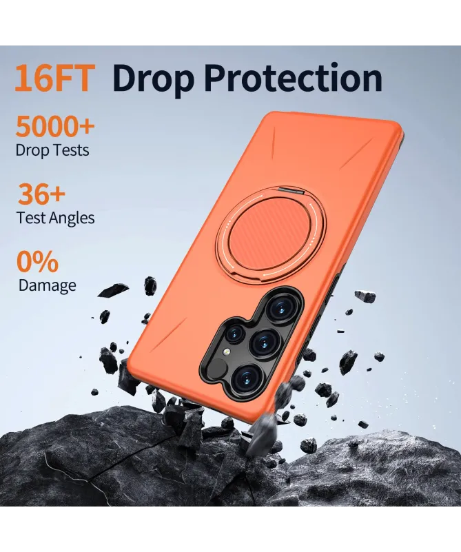 Coque Samsung Galaxy S25 Ultra Antichoc avec Anneau 360° | AXIS