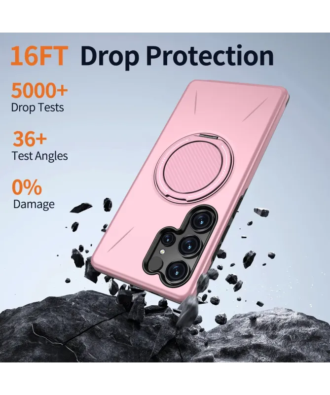 Coque Samsung Galaxy S25 Ultra Antichoc avec Anneau 360° | AXIS
