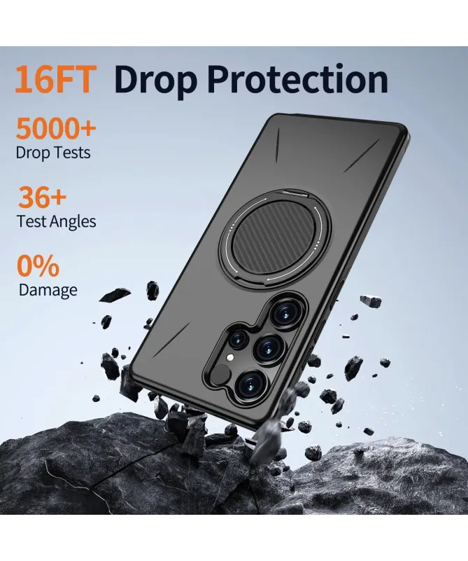 Coque Samsung Galaxy S25 Ultra Antichoc avec Anneau 360° | AXIS