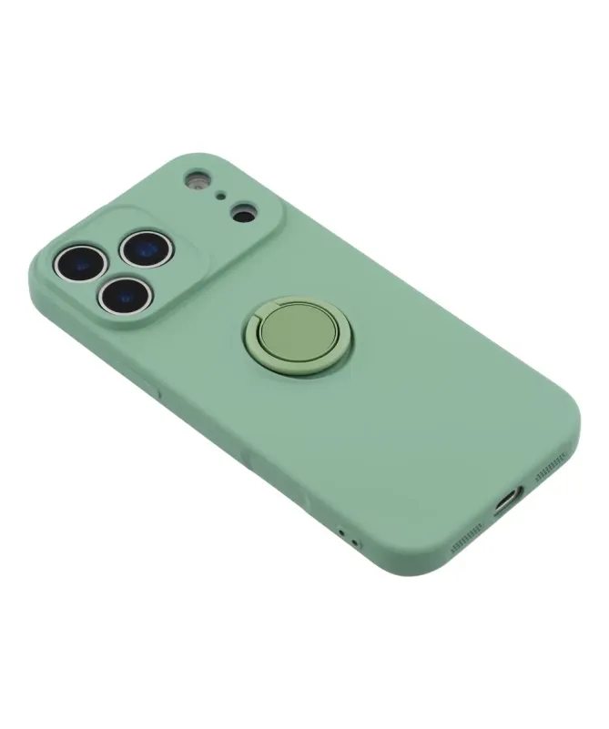 Coque iPhone 17 Pro Max silicone liquide avec anneau