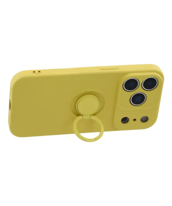Coque iPhone 17 Pro Max silicone liquide avec anneau