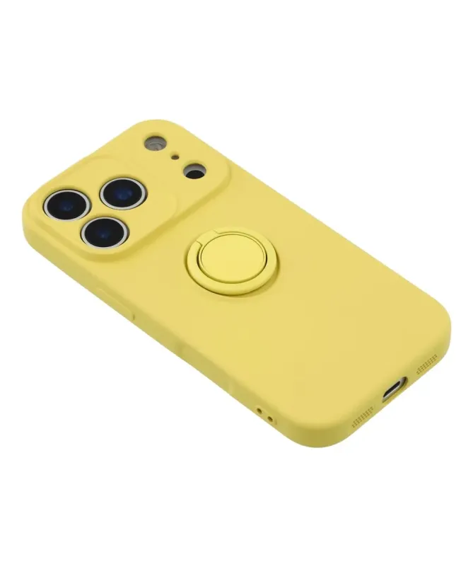 Coque iPhone 17 Pro Max silicone liquide avec anneau