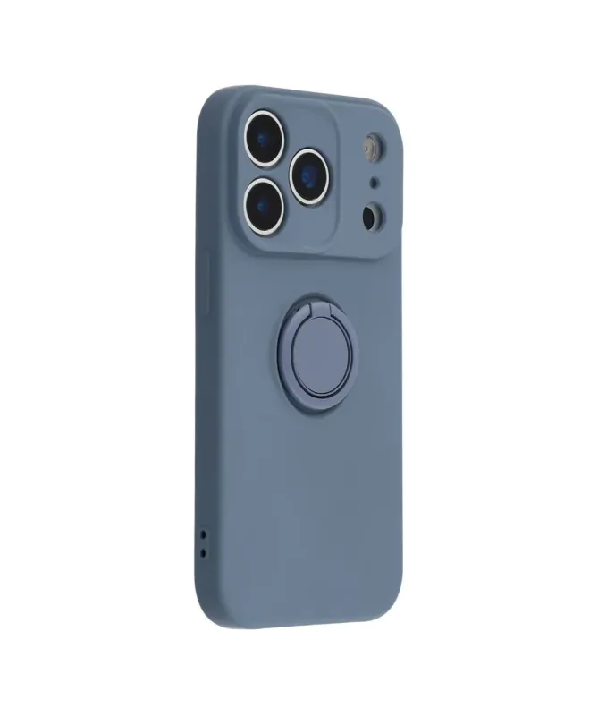 Coque iPhone 17 Pro Max silicone liquide avec anneau