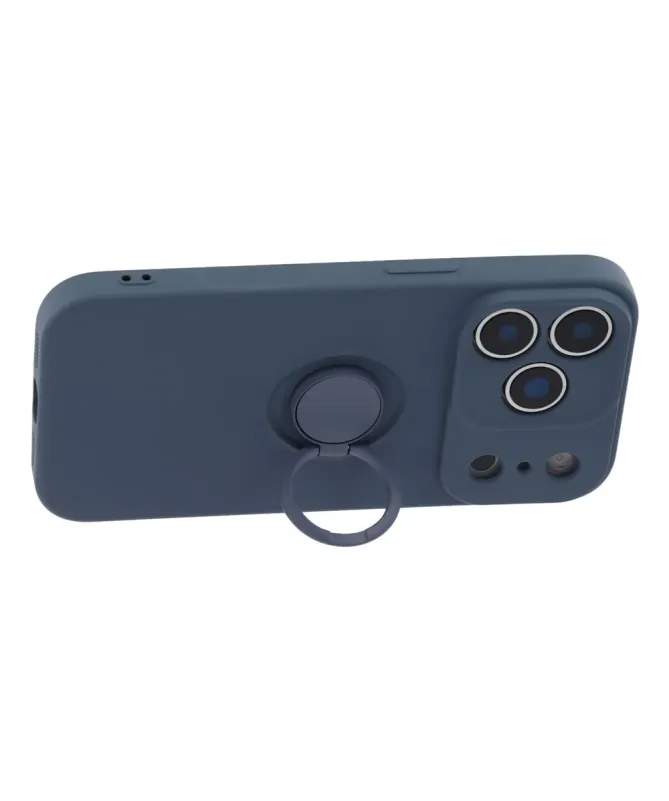 Coque iPhone 17 Pro Max silicone liquide avec anneau