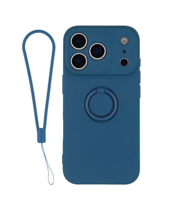 Coque iPhone 17 Pro Max silicone liquide avec anneau