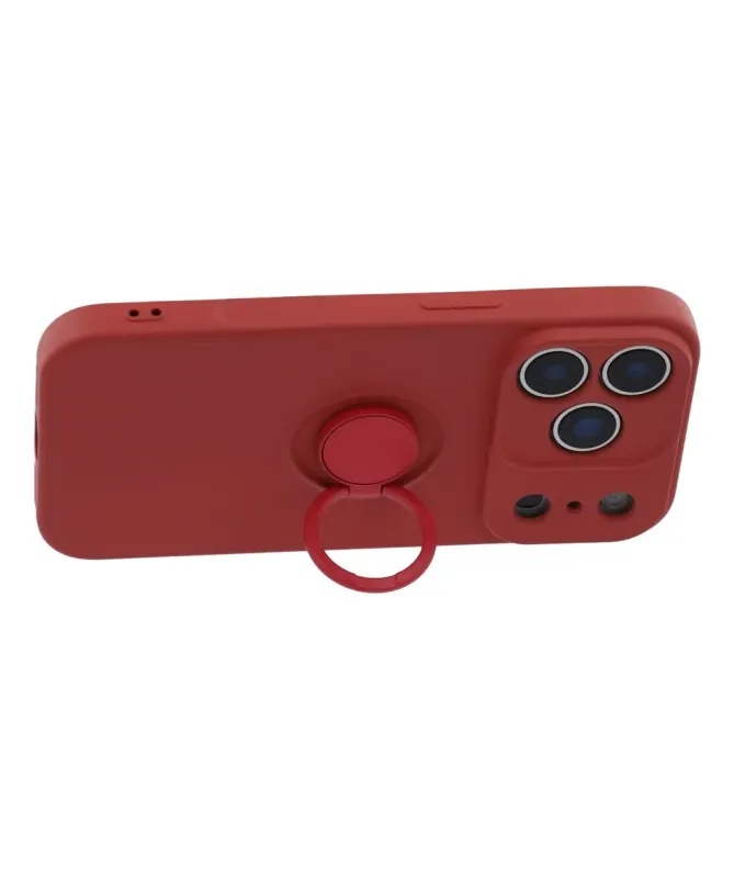 Coque iPhone 17 Pro Max silicone liquide avec anneau