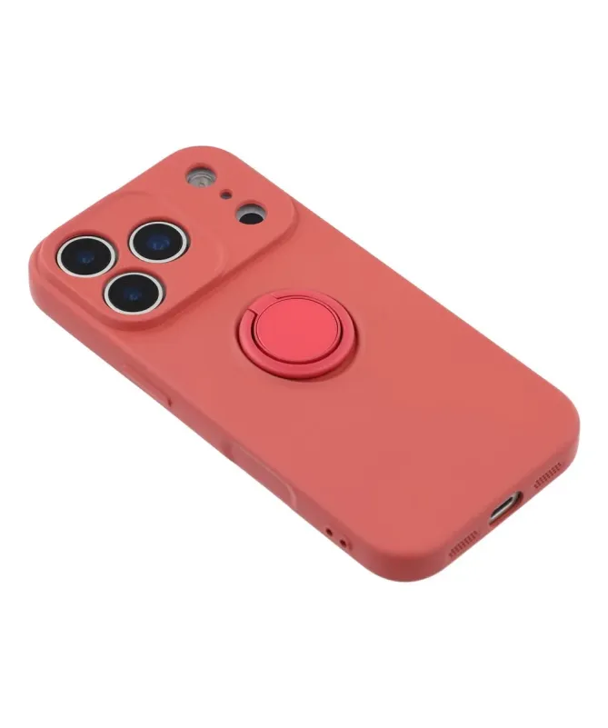 Coque iPhone 17 Pro Max silicone liquide avec anneau