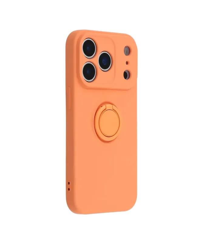 Coque iPhone 17 Pro Max silicone liquide avec anneau
