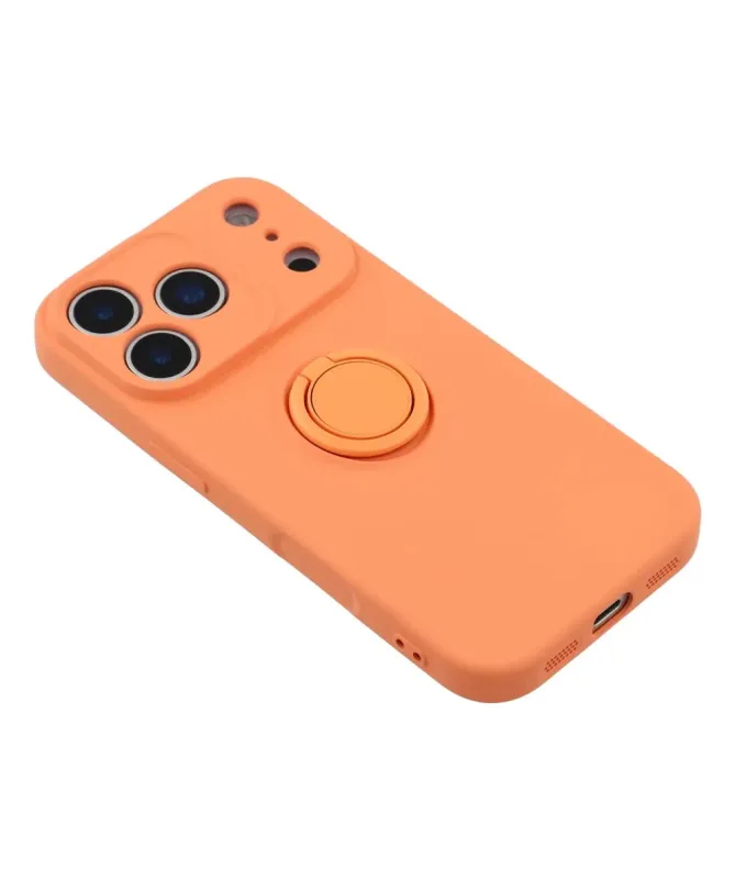 Coque iPhone 17 Pro Max silicone liquide avec anneau