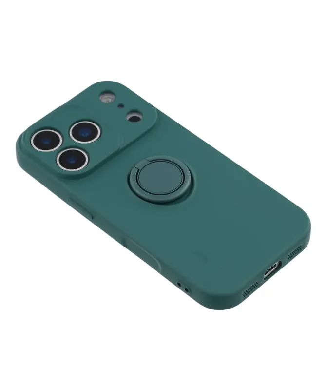 Coque iPhone 17 Pro Max silicone liquide avec anneau