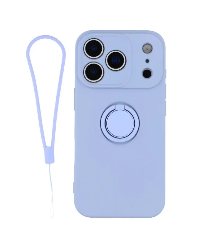 Coque iPhone 17 Pro Max silicone liquide avec anneau