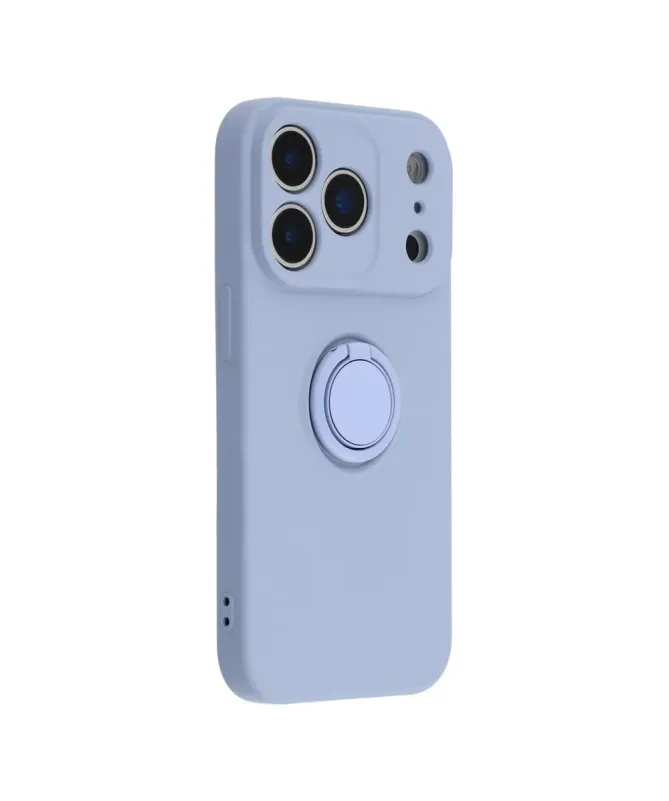 Coque iPhone 17 Pro Max silicone liquide avec anneau