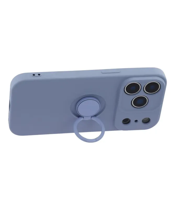 Coque iPhone 17 Pro Max silicone liquide avec anneau