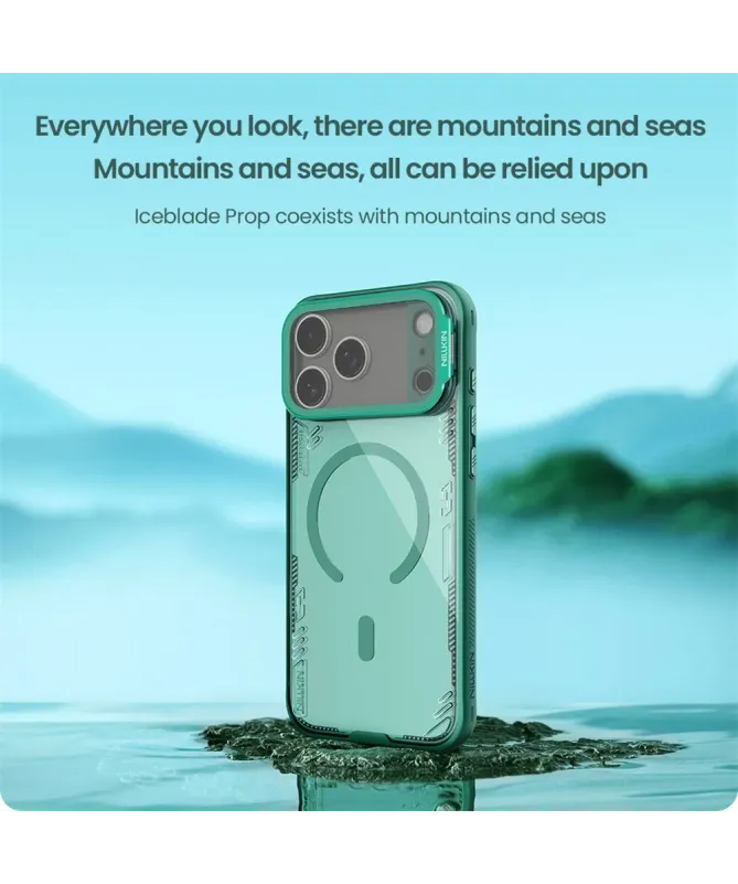 Coque iPhone 17 Pro Max NILLKIN Iceblade Prop avec MagSafe et support