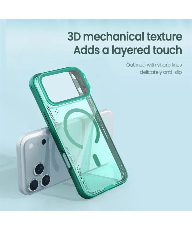 Coque iPhone 17 Pro Max NILLKIN Iceblade Prop avec MagSafe et support