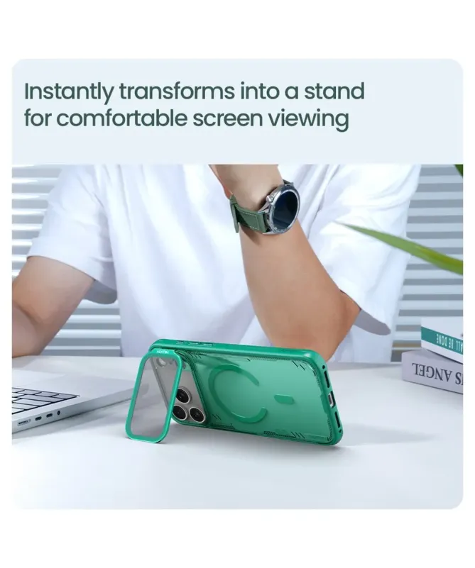 Coque iPhone 17 Pro Max NILLKIN Iceblade Prop avec MagSafe et support