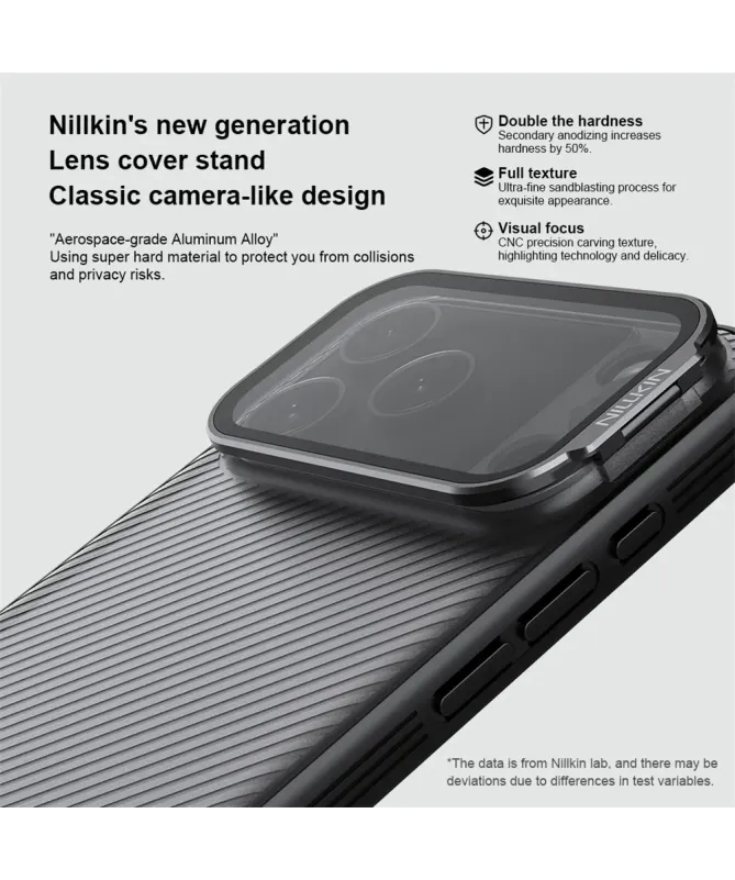 Coque iPhone 17 Pro Max Nillkin CamShield Prop avec Support Appareil P