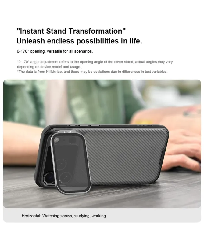 Coque iPhone 17 Pro Max Nillkin CamShield Prop avec Support Appareil P