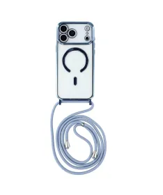 Coque Cordon MagSafe pour iPhone 17 Pro Max avec Contour Chromé